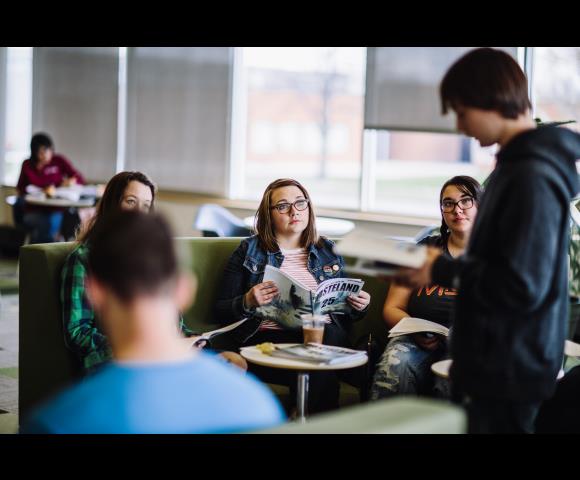 students collaborating